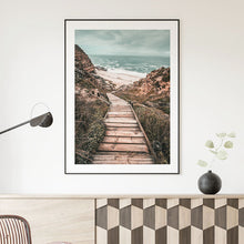 Load image into Gallery viewer, Coastal wall art featuring a path to the sea
