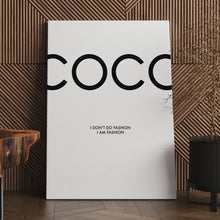 Load image into Gallery viewer, Large Coco fashion wall art
