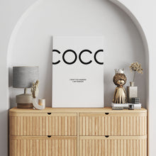 Load image into Gallery viewer, Interior decor with Coco canvas print
