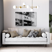 Load image into Gallery viewer, Modern living room decor with black and white canvas art
