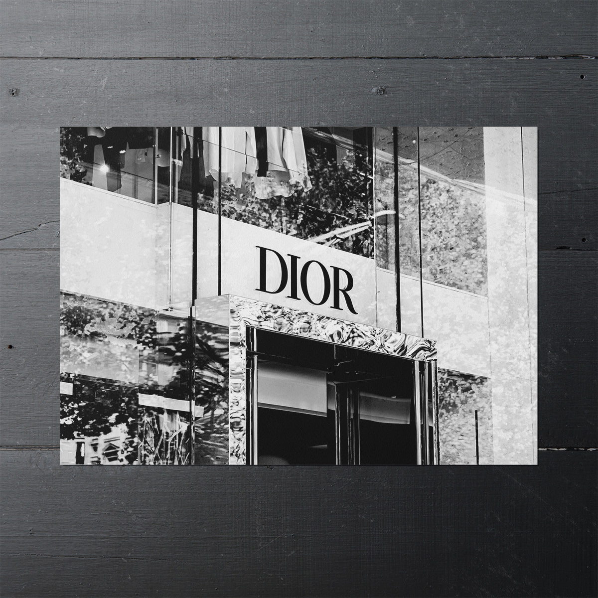  Dior Building Black and White Poster, Fashion Wall Art 16 x 20:  Posters & Prints