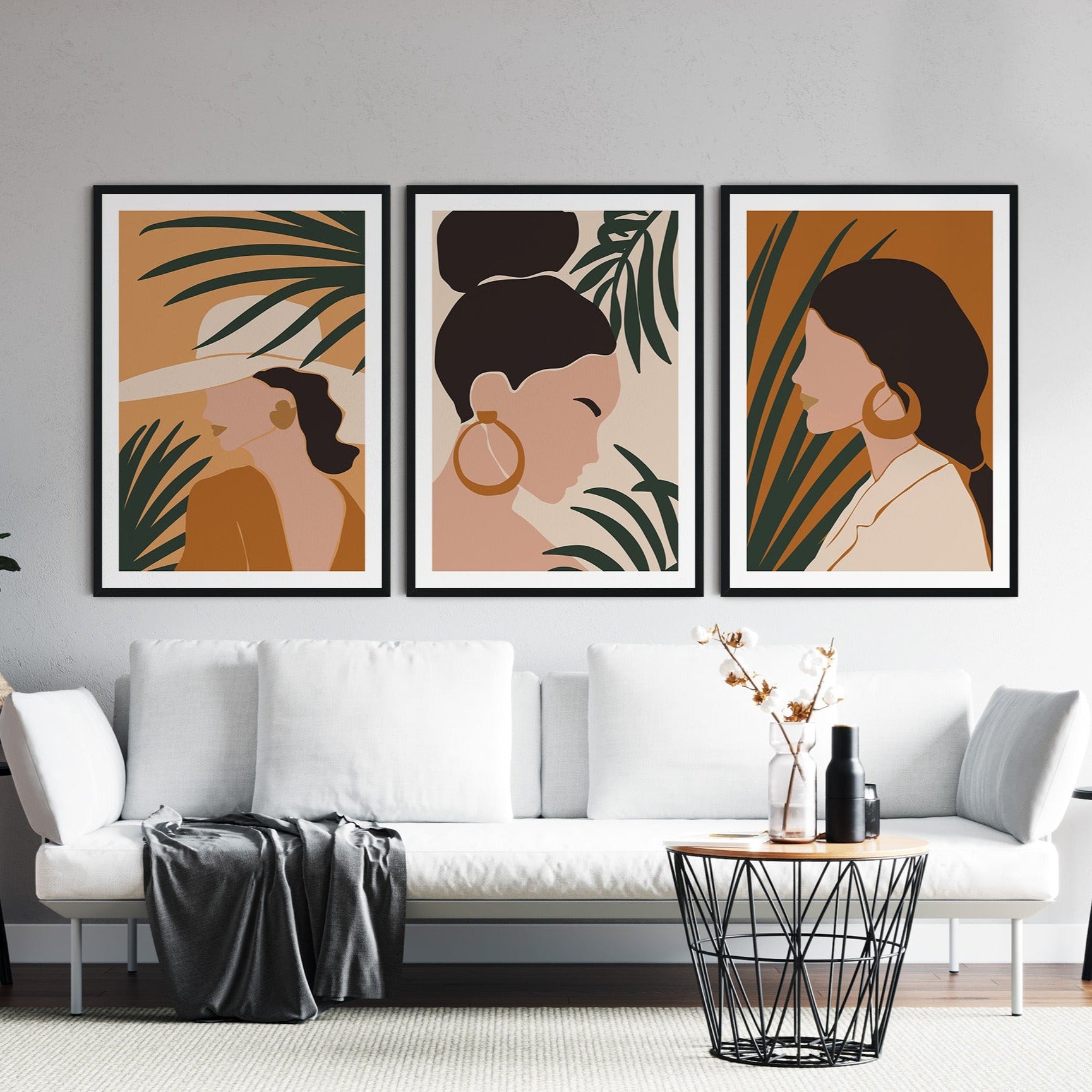 Set of 3 strong woman art prints