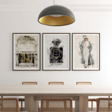 Load image into Gallery viewer, Set of 3 Coco Chanel watercolor prints
