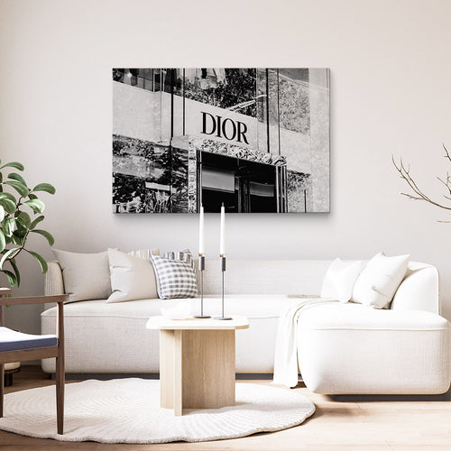 Modern living room with designer artwork