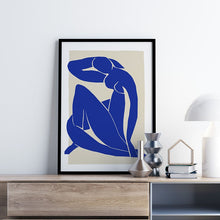 Load image into Gallery viewer, Matisse Blue Nude cutout print
