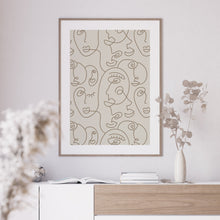 Load image into Gallery viewer, A neutral interior featuring a beige art print
