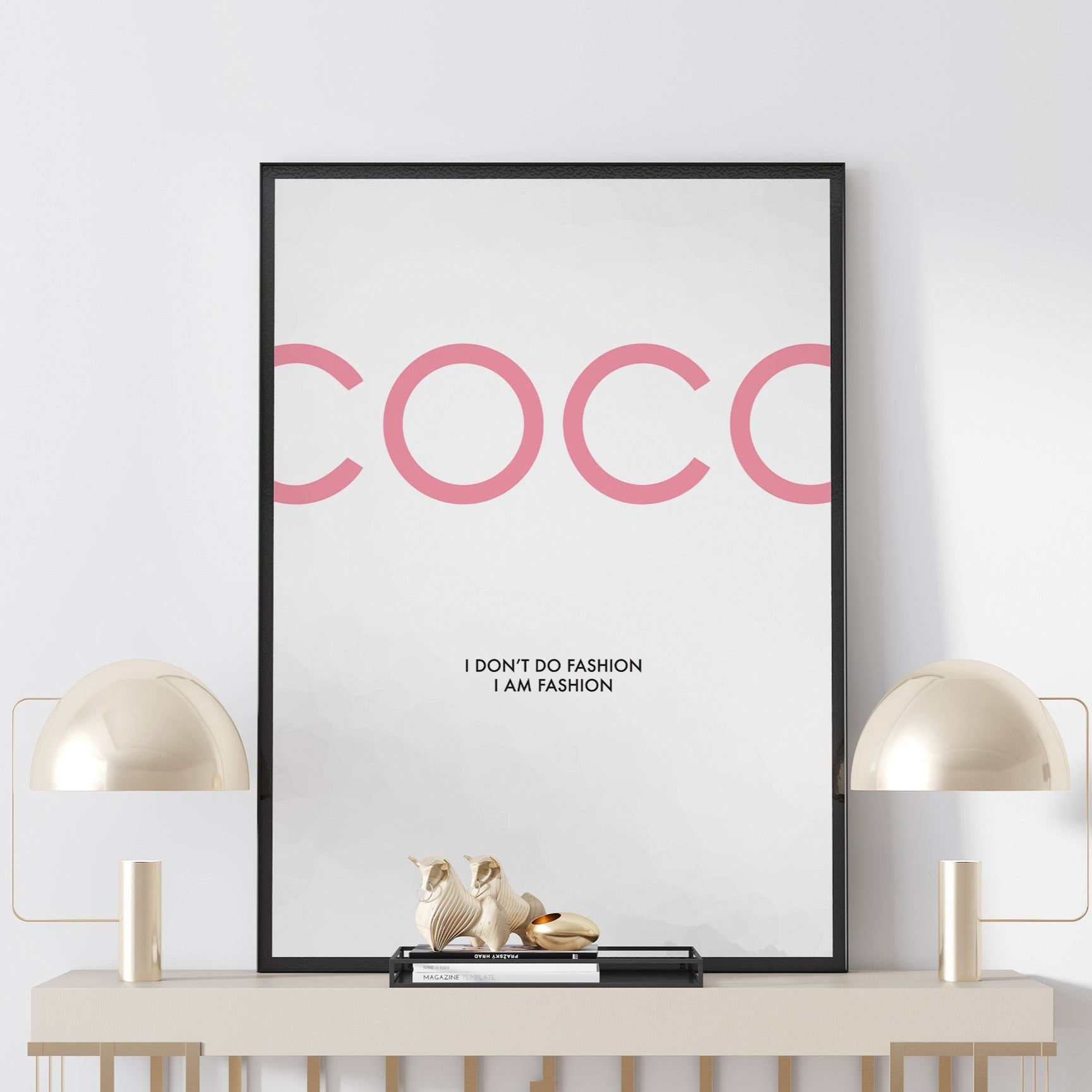 Set of 3 Fashion Art Prints Designer Coco Perfume Bottle Glitter A5 A4 A3  S52
