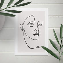 Load image into Gallery viewer, Set of 3 Minimalist Line Art Face Prints
