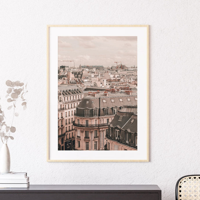 Framed photography print of Paris skyline
