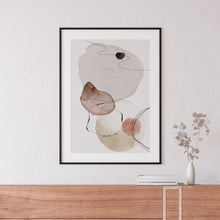Load image into Gallery viewer, Abstract Scandinavian artwork in a frame
