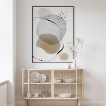 Load image into Gallery viewer, Sideboard decor with abstract Scandinavian art 
