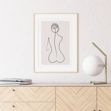 Load image into Gallery viewer, Set of 3 Nude Woman Line Art Prints

