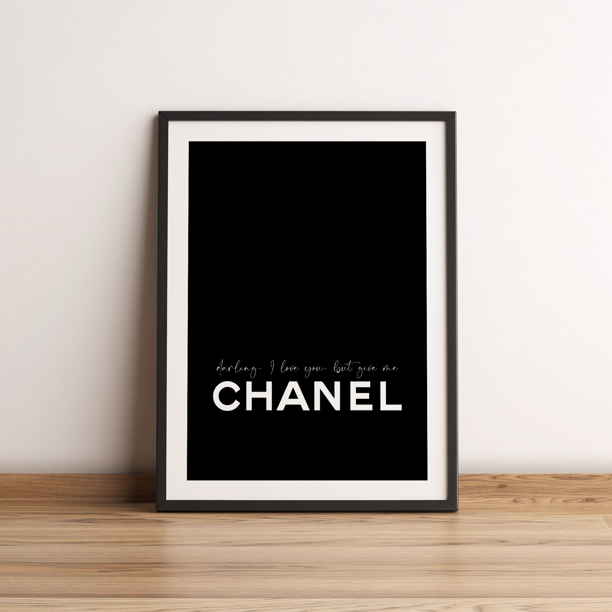 coco chanel wall decor for bedroom