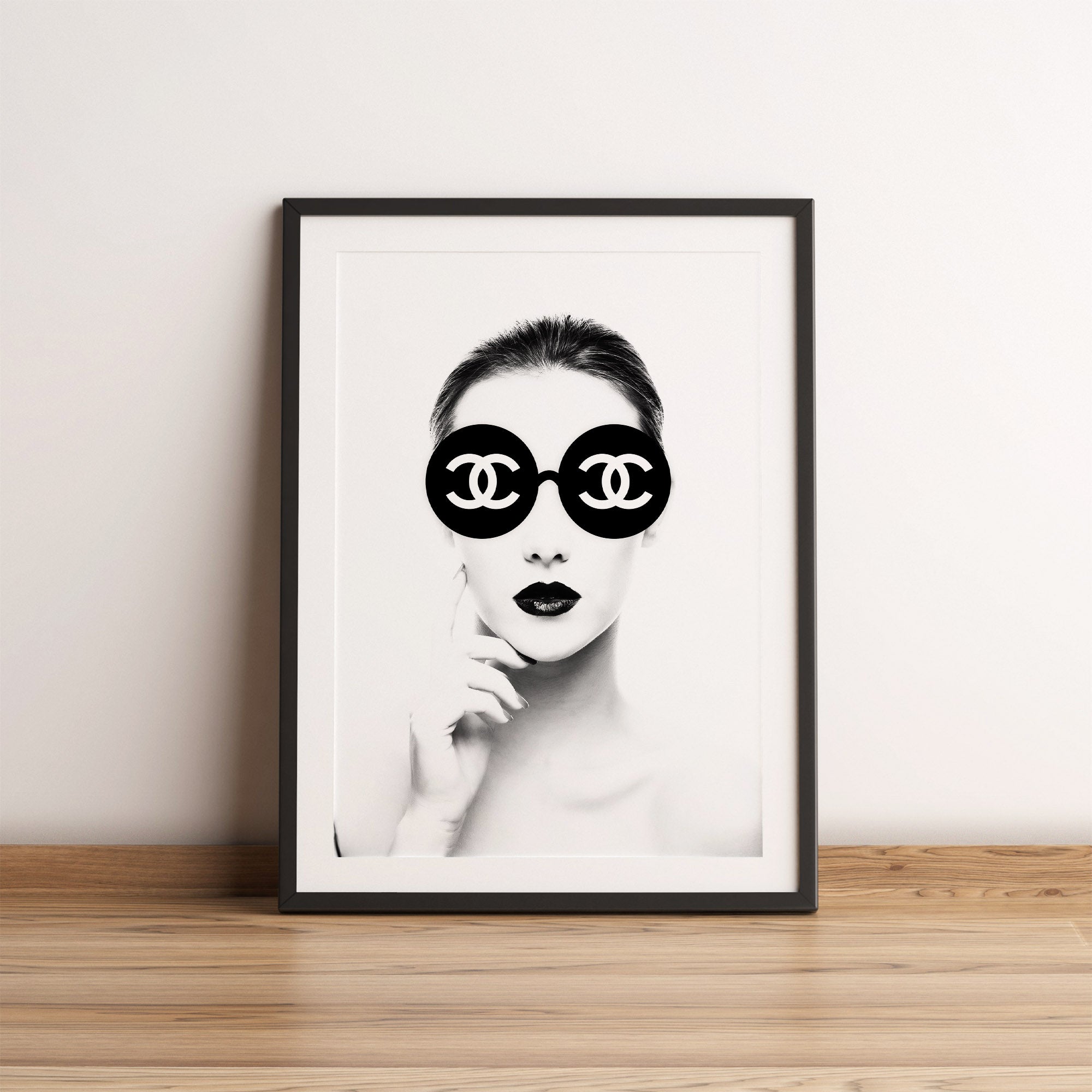 Pop Art Sunglasses Print  Chanel Photography Poster – TemproDesign