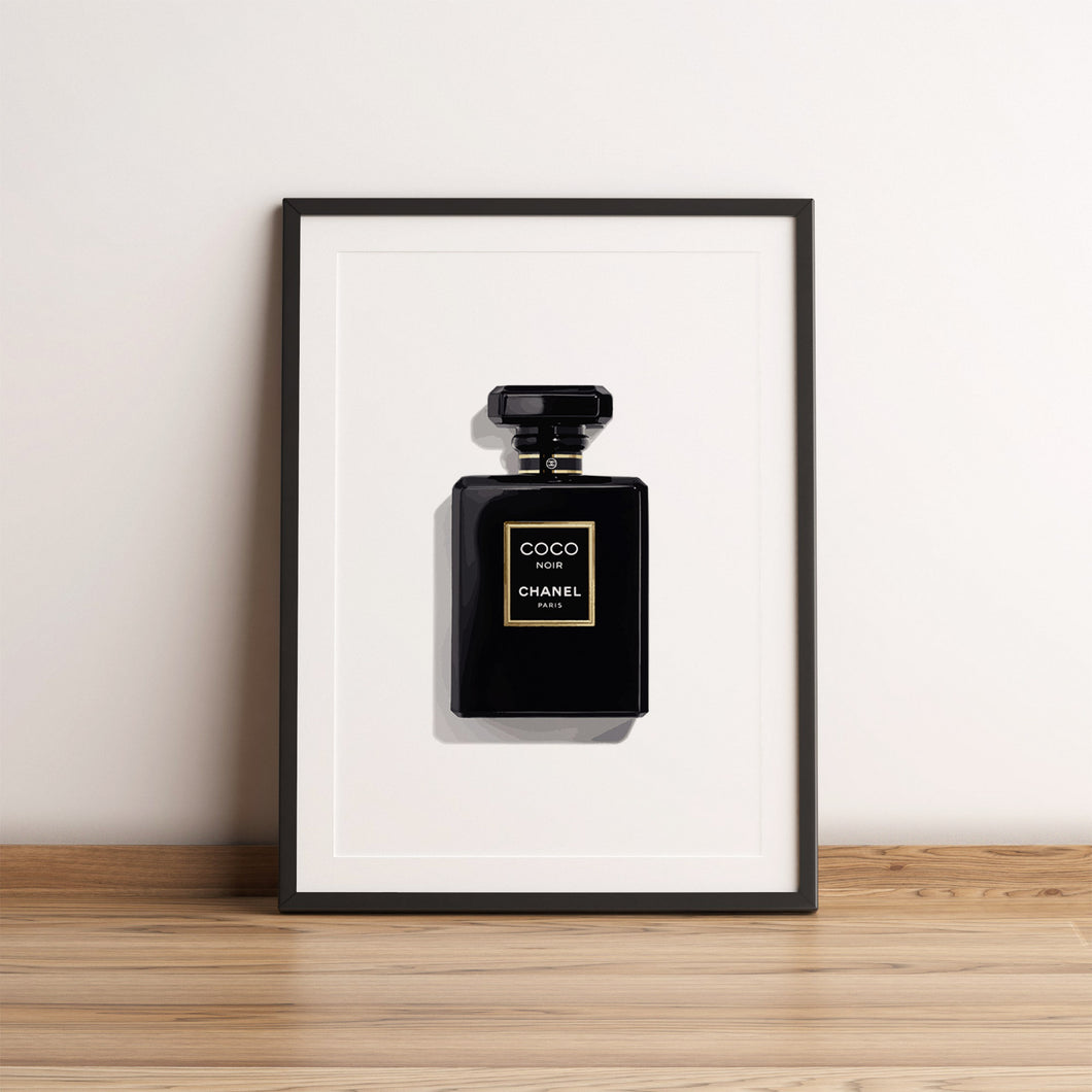 Poster  Affiche  Chanel Coco Noir  Perfume art Chanel poster Fashion  wall art printables
