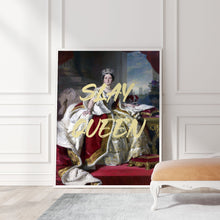 Load image into Gallery viewer, Modern interior design with altered art portrait of Queen Victoria
