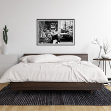 Load image into Gallery viewer, Black and white photography print featuring Audrey Hepburn
