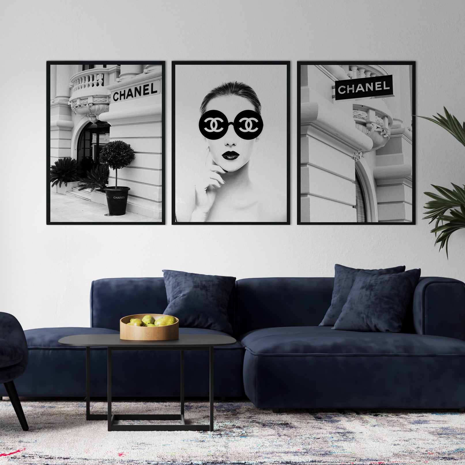 Set of 3 Fashion Photography Prints  Coco Chanel Poster Set – TemproDesign