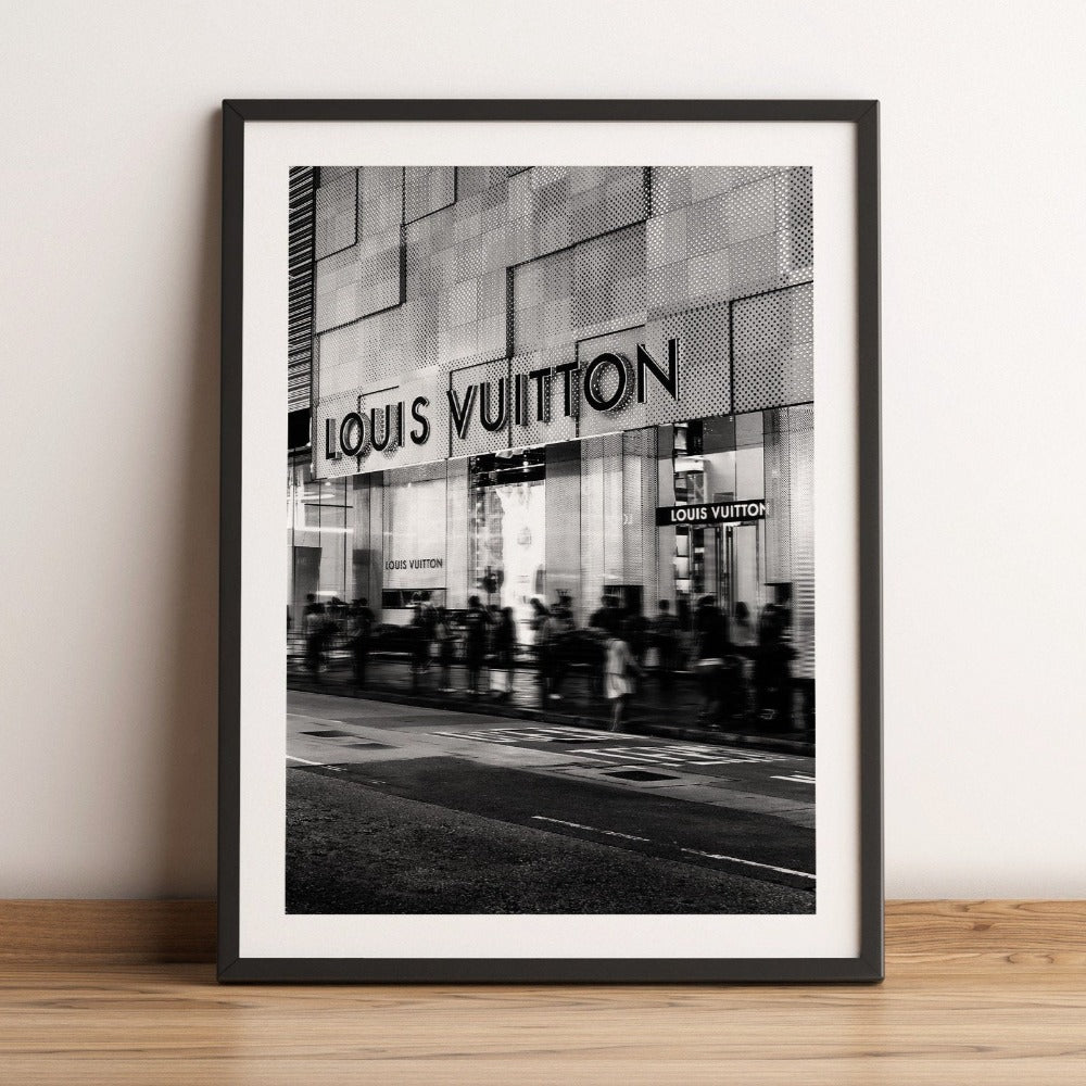 Photography print featuring Louis Vuitton store