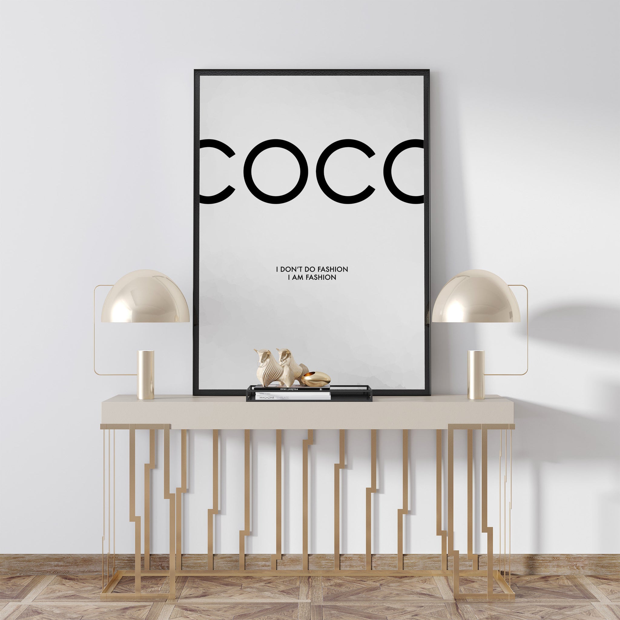 Set of 3 Coco Chanel Graphical Prints