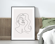 Load image into Gallery viewer, Large line art face print
