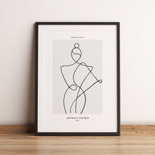 Load image into Gallery viewer, abstract line art print
