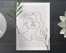Load image into Gallery viewer, Flowing Hair Face Print
