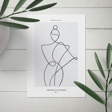 Load image into Gallery viewer, line art woman poster
