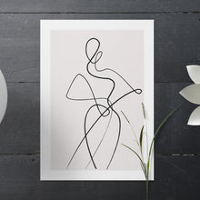 Load image into Gallery viewer, Set of 3 Minimalist Line Art Body Outline Prints
