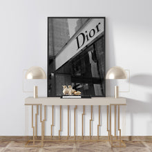 Load image into Gallery viewer, Dior photography print in black and white
