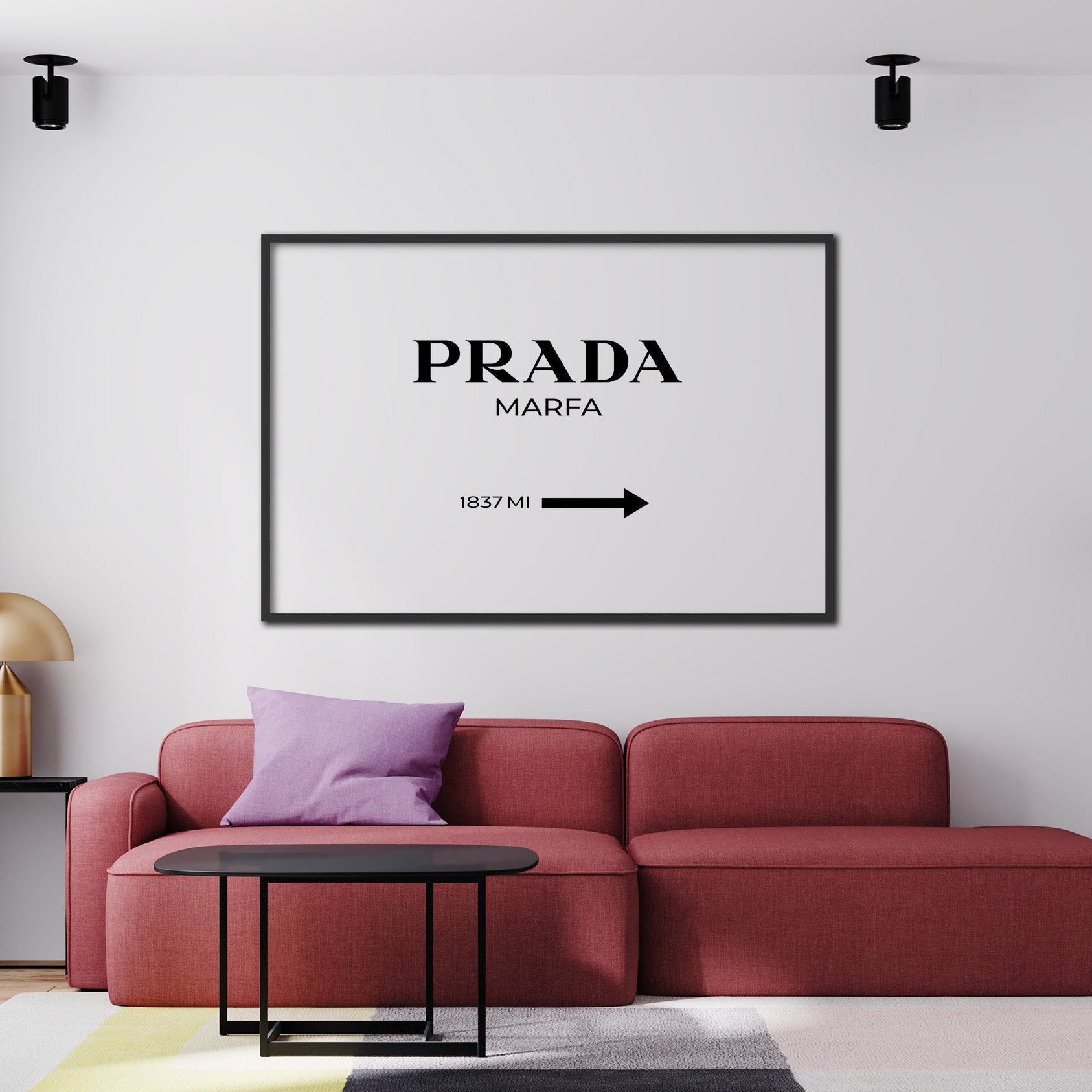 Large Prada Marfa poster