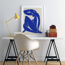 Load image into Gallery viewer, Set of 3 Matisse Blue Nude Prints
