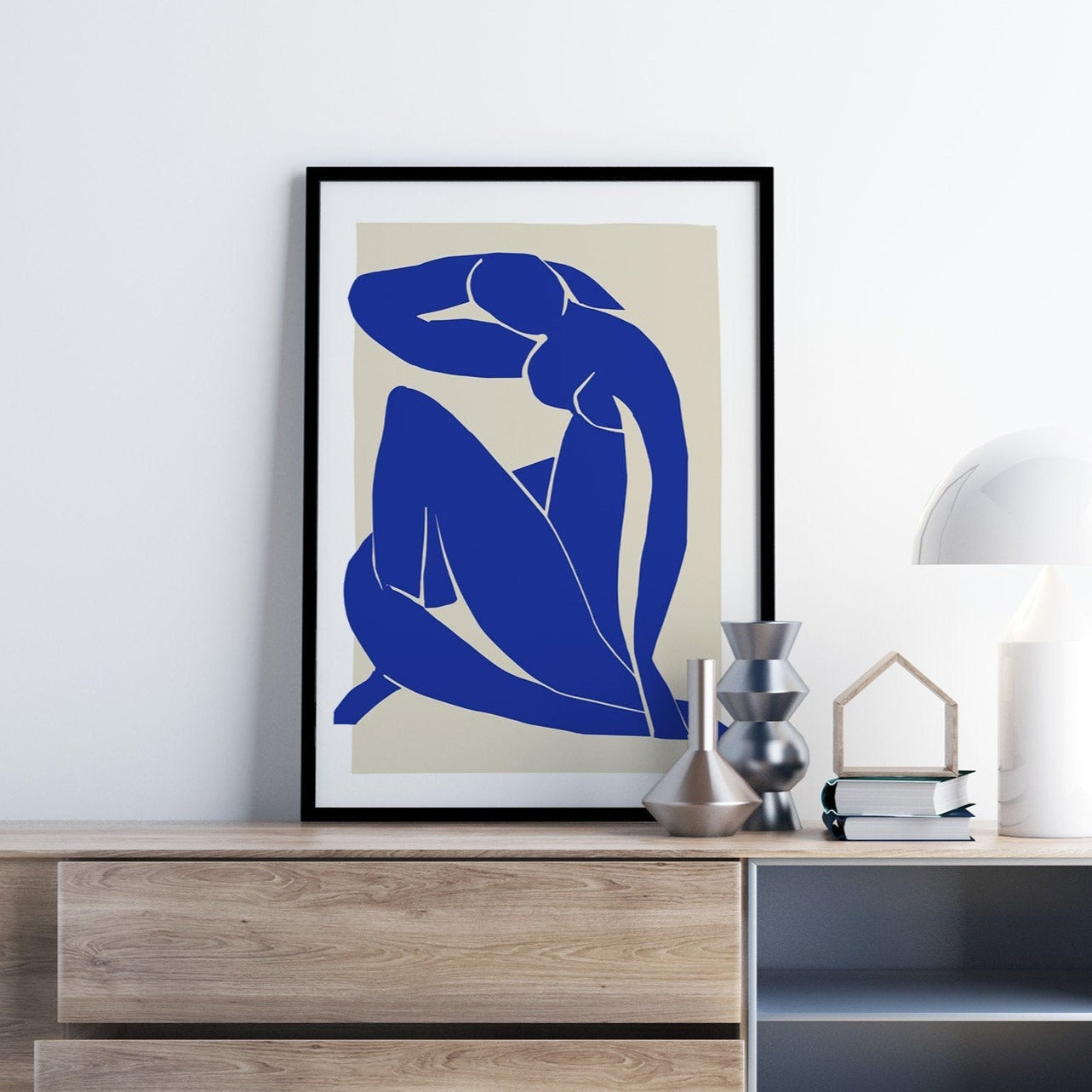 Set of 3 Matisse Blue Nude Prints