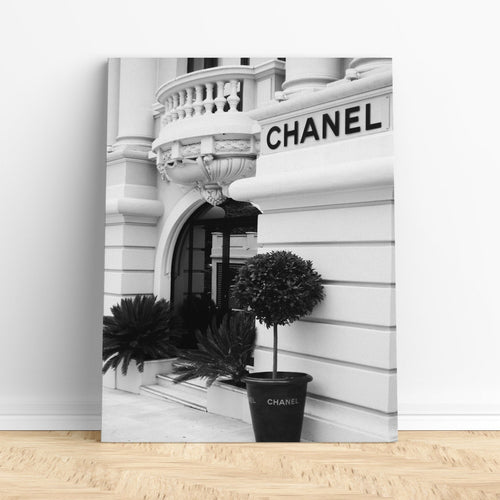 Chanel store photography on canvas