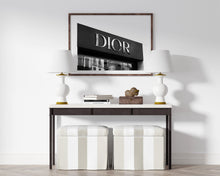 Load image into Gallery viewer, Black and white Dior art print
