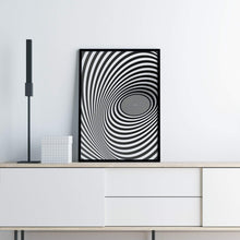 Load image into Gallery viewer, Black &amp; White Geometric Print

