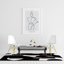 Load image into Gallery viewer, abstract woman line art print
