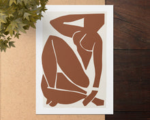 Load image into Gallery viewer, Boho Matisse Nude Cutout Print
