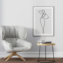 Load image into Gallery viewer, Minimalist decor with line art print
