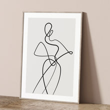 Load image into Gallery viewer, Framed line art print

