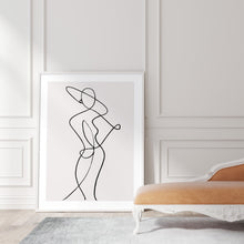 Load image into Gallery viewer, continuous line art print
