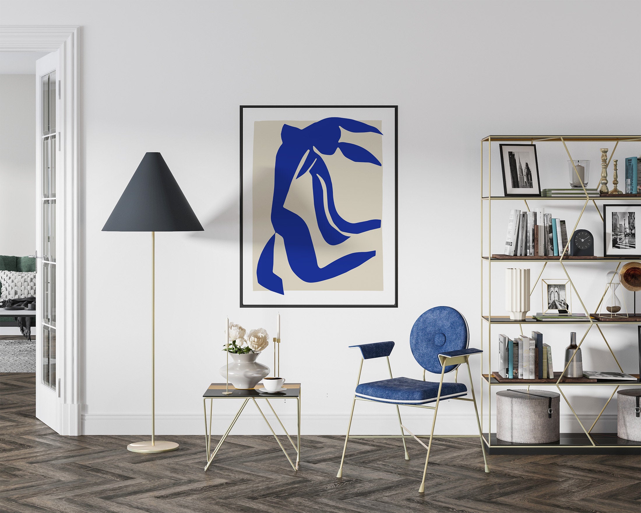 Matisse Blue Nude Cutout Print